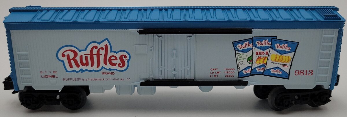 Lionel 6-9813 O Gauge Ruffles Potato Chips Billboard Reefer Car #9813 LN/Box
