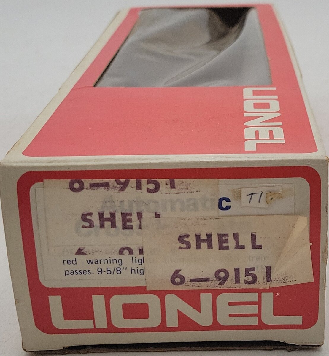 Lionel 6-9151 O Gauge Shell Single Dome Tank Car VG/Box