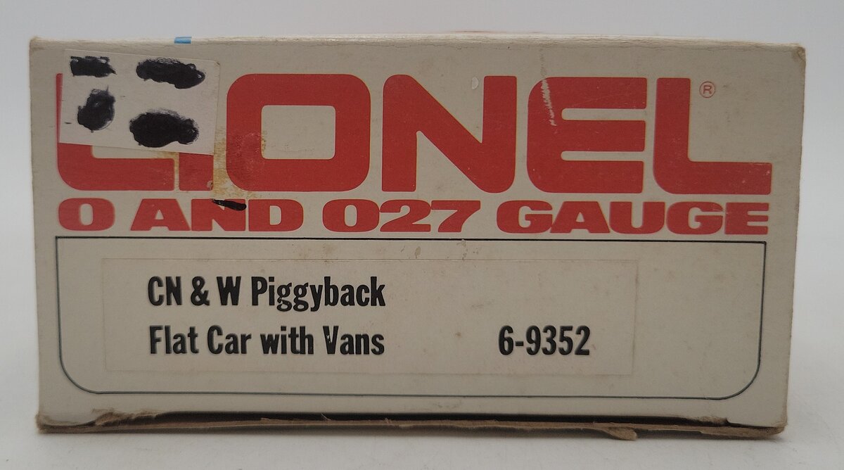 Lionel 6-9352 O Gauge Chicago & Northwestern Piggyback Flatcar w/Trailers EX/Box
