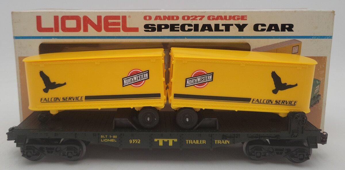 Lionel 6-9352 O Gauge Chicago & Northwestern Piggyback Flatcar w/Trailers EX/Box