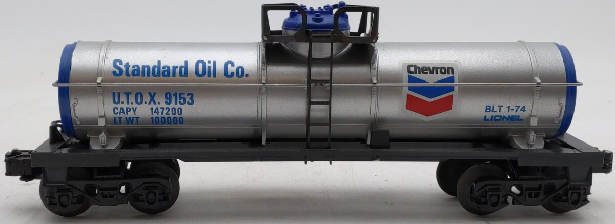 Lionel 6-9153 O Gauge Chevron Single Dome Tank Car EX/Box