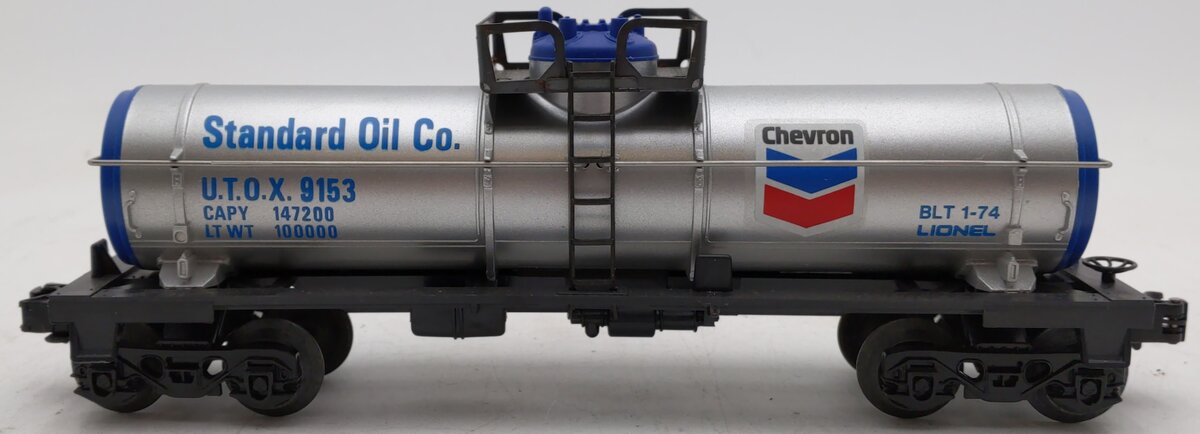 Lionel 6-9153 O Gauge Chevron Single Dome Tank Car EX/Box