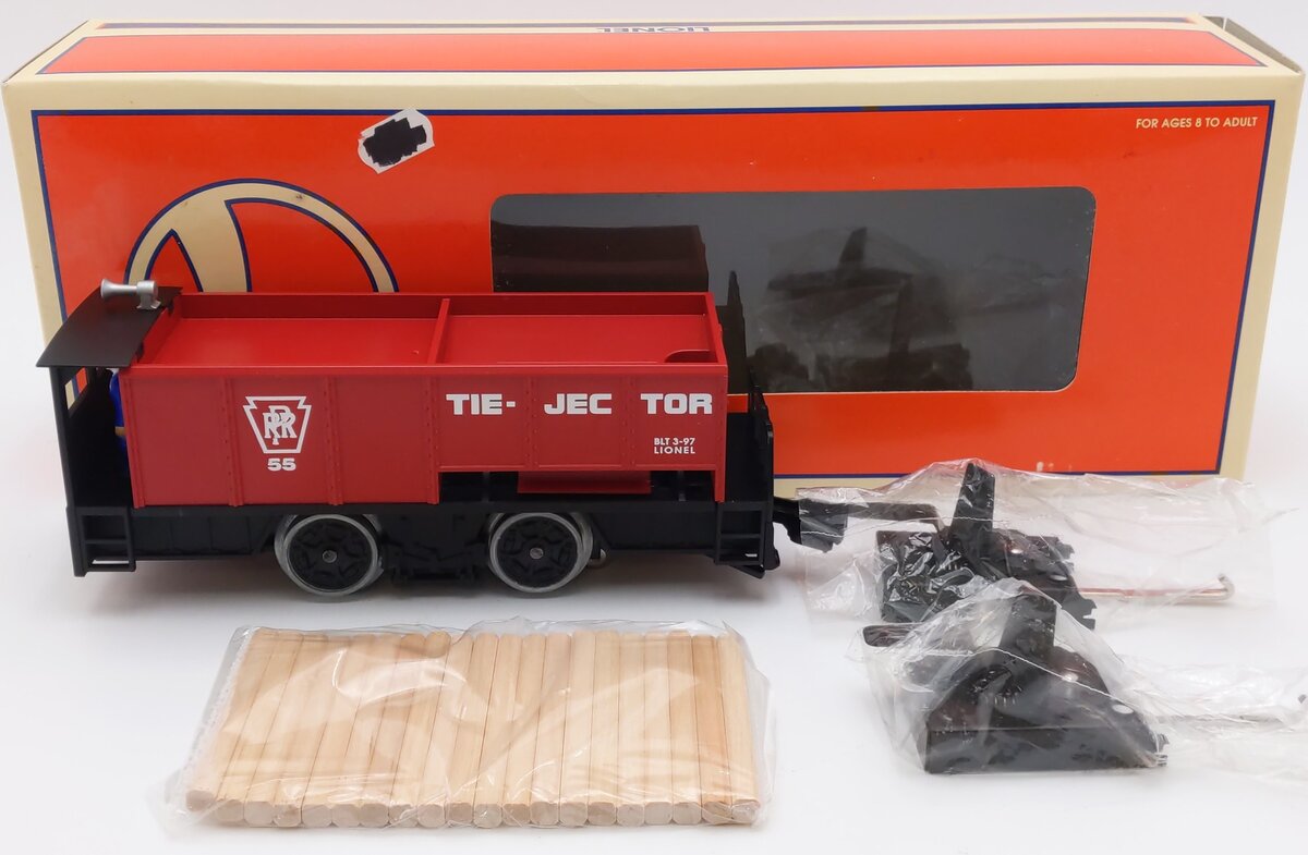 Lionel 6-18427 O Gauge Tie-Jector Operating Car #55 EX/Box