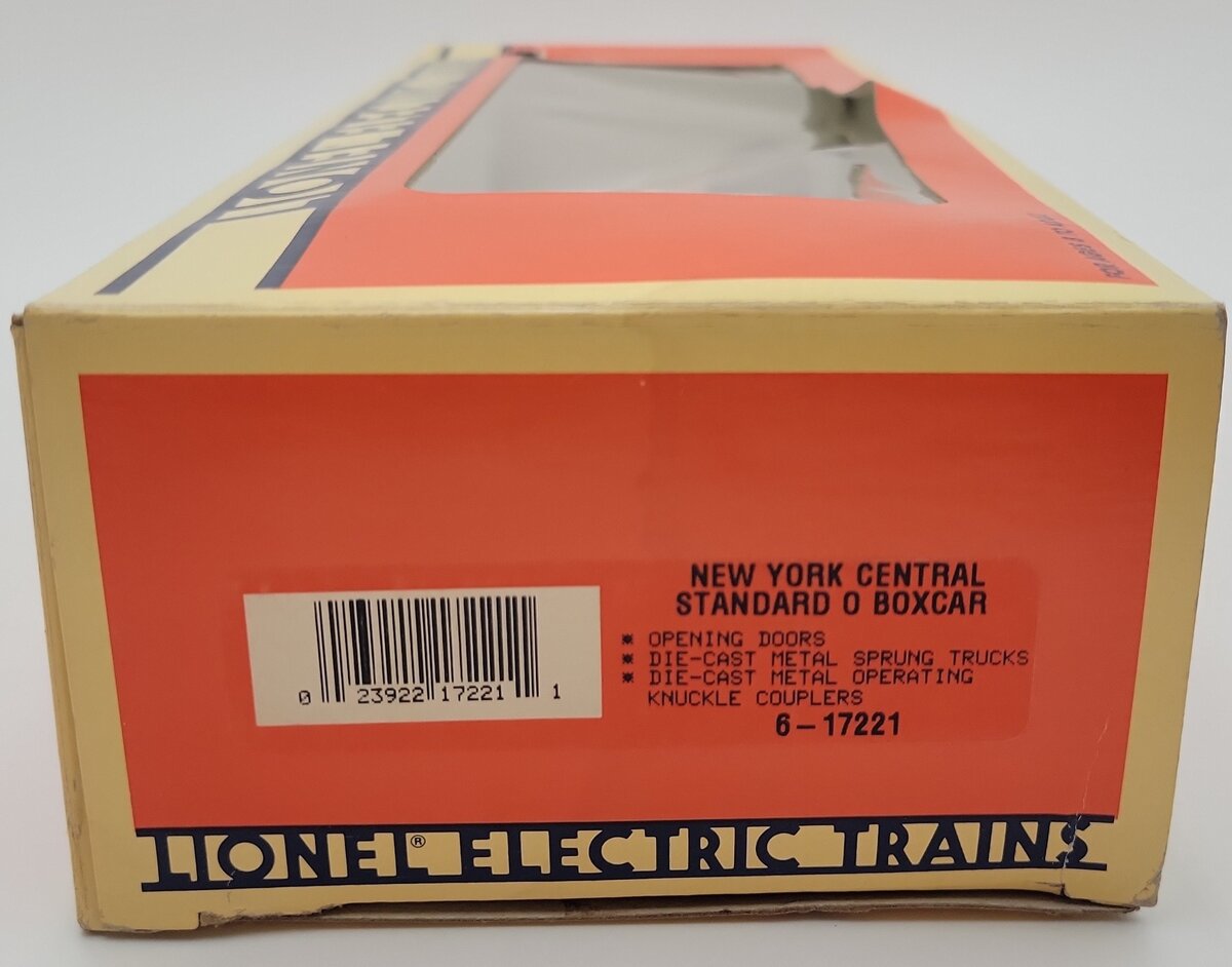 Lionel 6-17221 O Gauge New York Central Standard Boxcar #17221 EX/Box