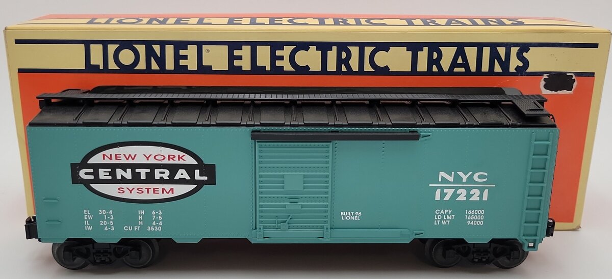 Lionel 6-17221 O Gauge New York Central Standard Boxcar #17221 EX/Box