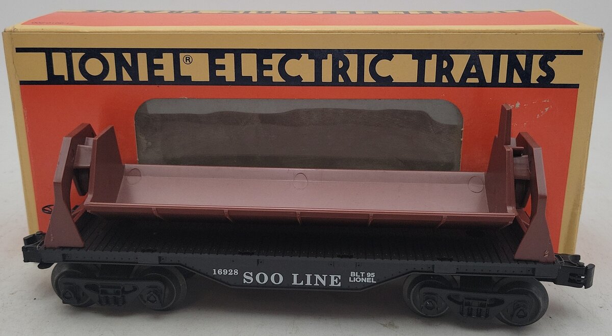 Lionel 6-16928 O Gauge Soo Lines Flatcar w/Dump Bin LN/Box