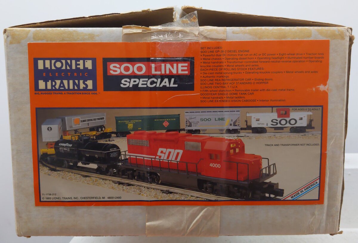 Lionel 6-11738 O Gauge SOO Line Service Station Special Diesel Train Set EX/Box