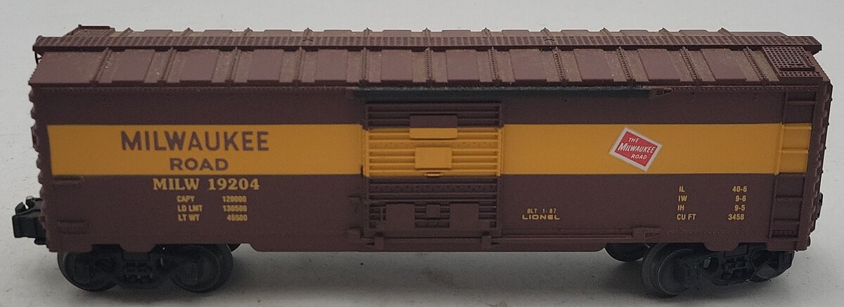 Lionel 6-19204 O Gauge Milwaukee Road Boxcar #19204 EX