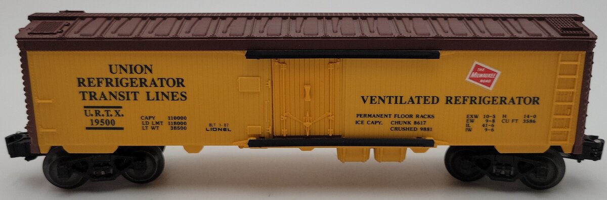 Lionel 6-19500 O Gauge Milwaukee Road Reefer Car #19500 EX/Box