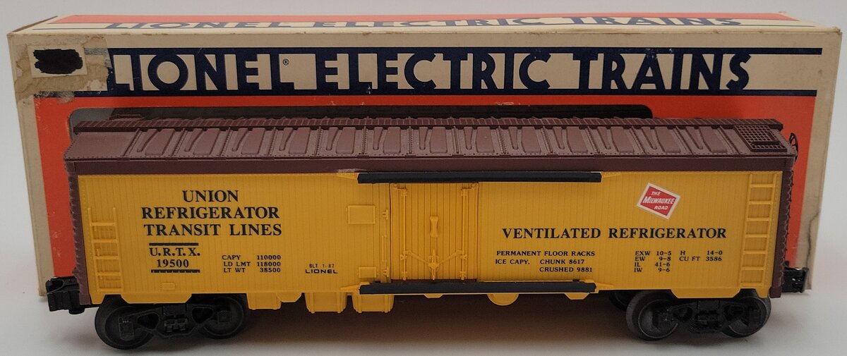 Lionel 6-19500 O Gauge Milwaukee Road Reefer Car #19500 EX/Box