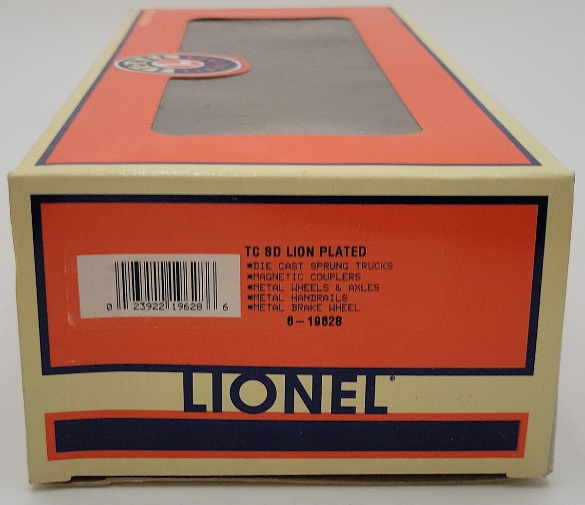 Lionel 6-19628 O Gauge Lion Oil TC 8D Single Dome Chrome Plated Tank Car #2256 EX/Box