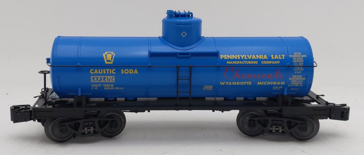 Lionel 6-19645 O Gauge Pennsylvania Salt 8,000 Gallon Tank Car #4724 LN/Box