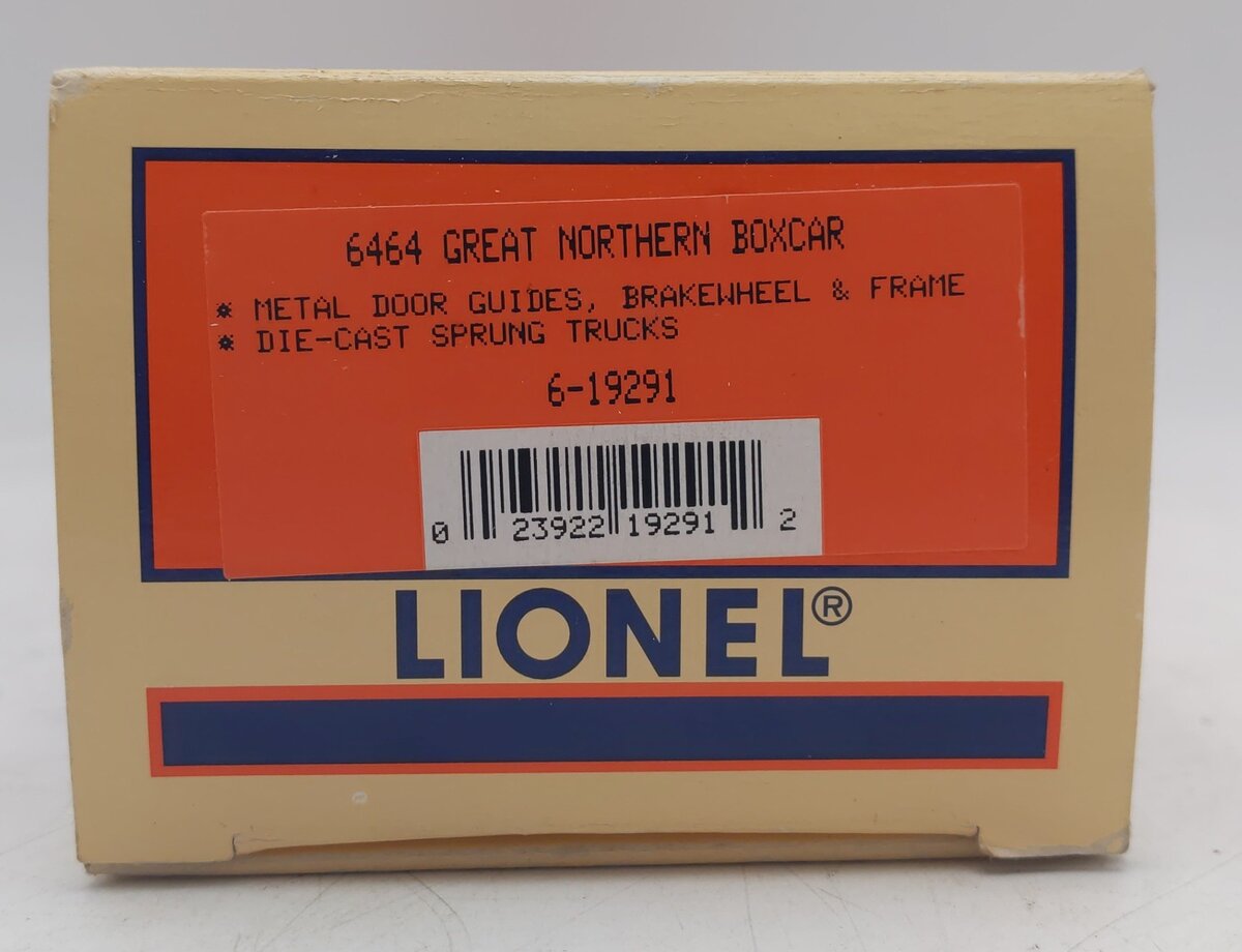 Lionel 6-19291 O Gauge Great Northern Boxcar #6464-397 LN/Box