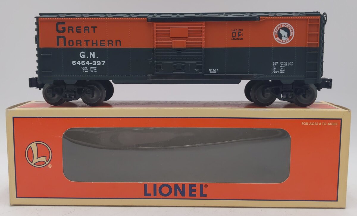 Lionel 6-19291 O Gauge Great Northern Boxcar #6464-397 LN/Box