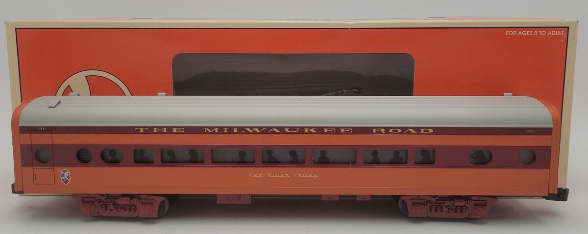 Lionel 6-19185 O Gauge Milwaukee Red River Valley Aluminum Coach #194 EX/Box