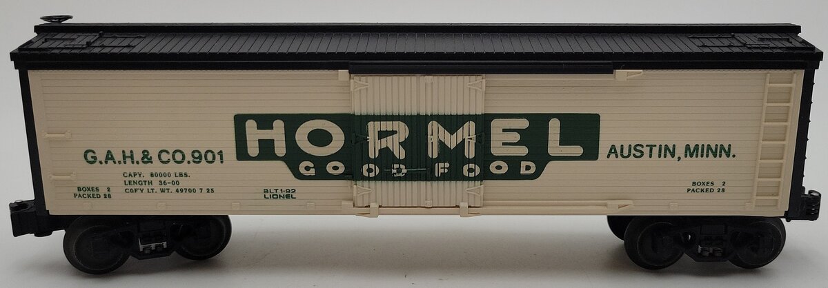 Lionel 6-19532 O Gauge Hormel Billboard Reefer Car #901 EX/Box