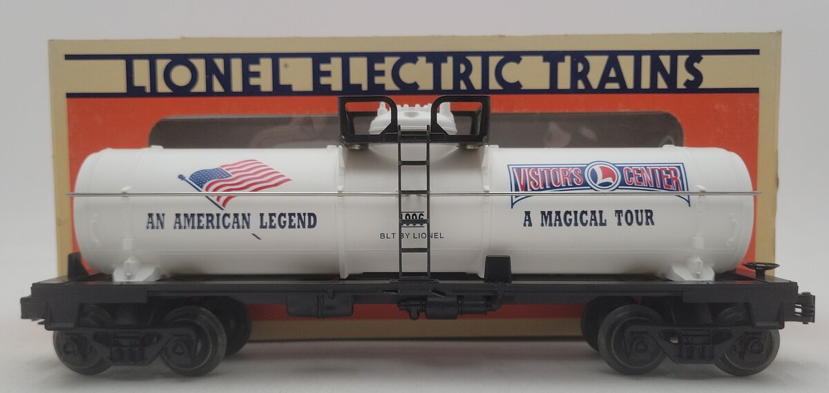 Lionel 6-19944 O Gauge Visitors Center White Single Dome Tank Car EX/Box