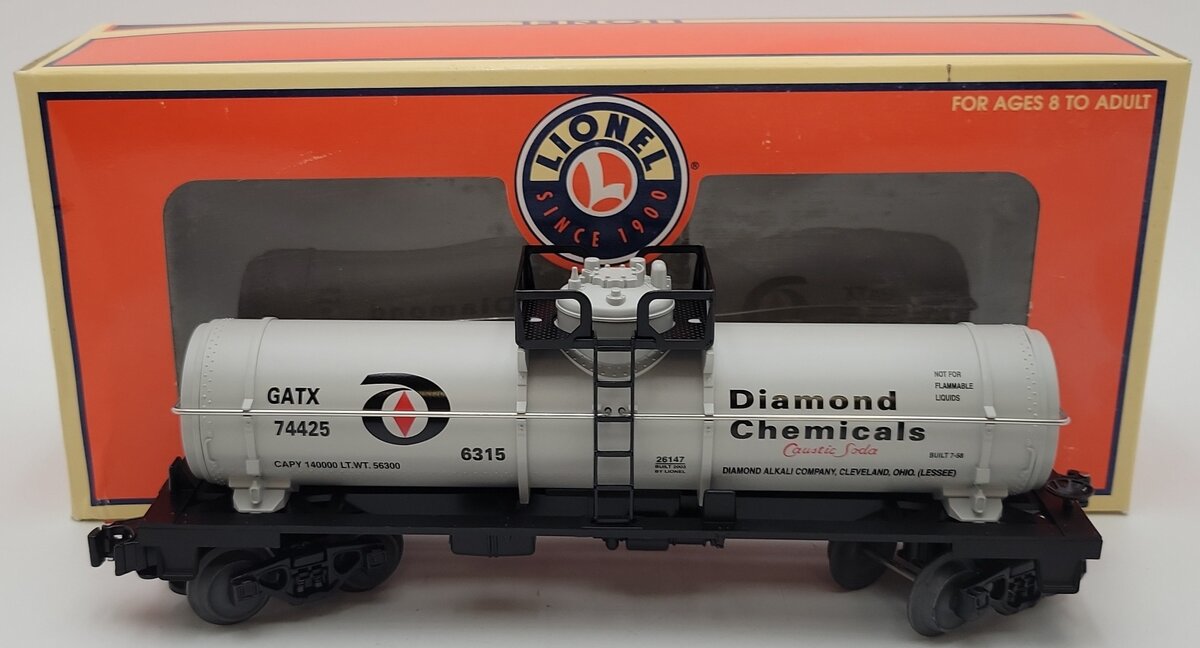 Lionel 6-26147 O Gauge Archives Diamond Single Dome Tank Car #74425 LN/Box