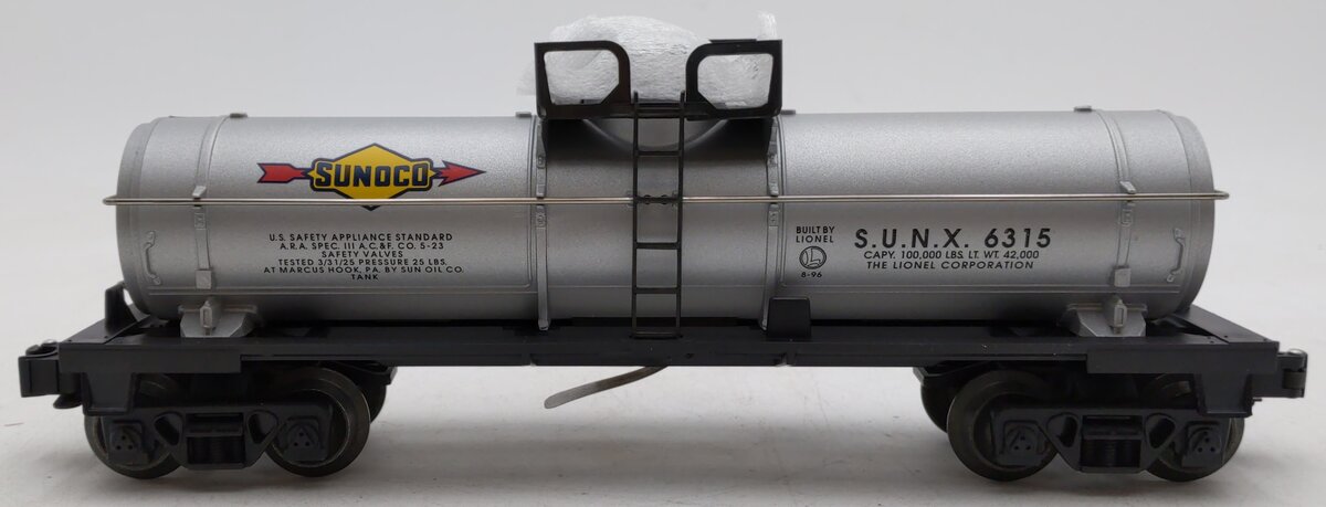 Lionel 6-19607 O Sunoco Single Dome Tank Car #6315 LN