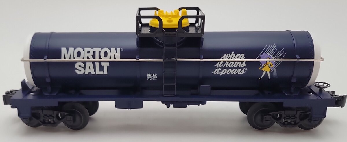 Lionel 6-26152 O Gauge Morton Salt Single Dome Tank Car LN/Box
