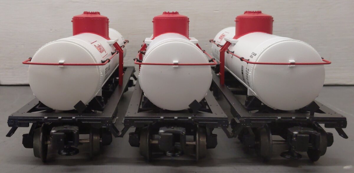 Lionel 6-26973 O Gauge Getty Single Dome Tank Car 3-Pack Set LN/Box