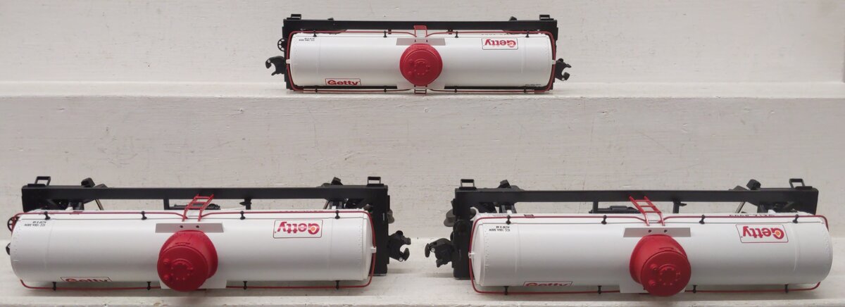 Lionel 6-26973 O Gauge Getty Single Dome Tank Car 3-Pack Set LN/Box
