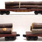Lionel 6-26713 O Gauge Western Maryland 3-Car Standard Flatcars w/Log Loads Set NIB