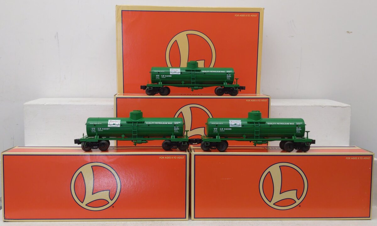 Lionel 6-26977 O Sinclair Die-cast Tank Car 3-Pack Set EX/Box
