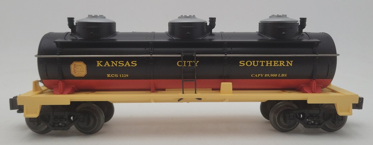 Lionel 6-26120 O Kansas City Southern 3-Dome Tank Car #1229 EX/Box