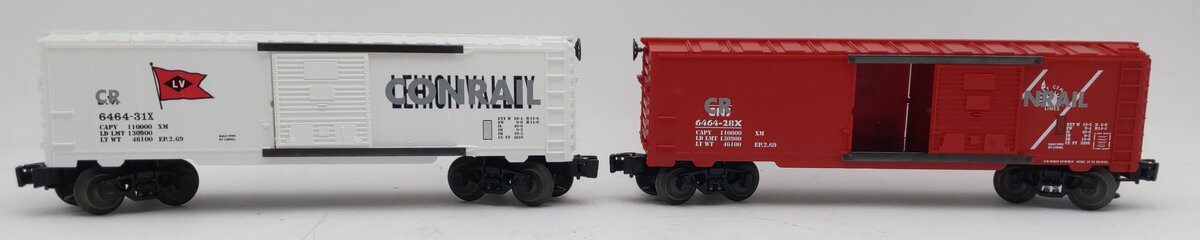 Lionel 6-29281 O Gauge Conrail Post-Merger Boxcars Overstamped CNJ 2-Pack LN/Box