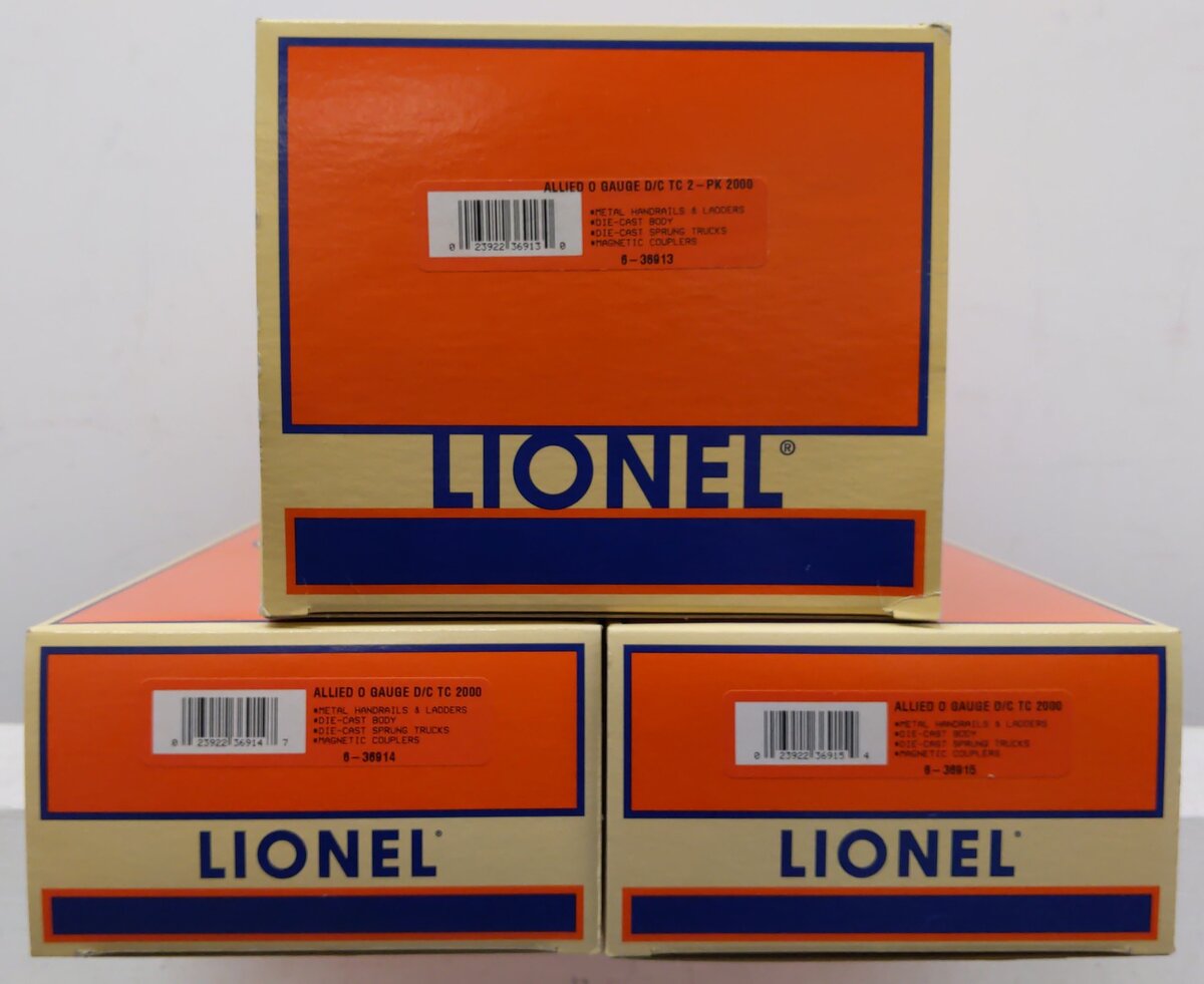 Lionel 6-36913 O Gauge Allied Chem Die-Cast Single Dome Tank 2-Car Set LN/Box