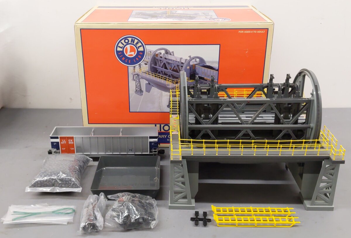 Lionel 6-32910 O Gauge Rotary Coal Dumper Tipple with Bathtub Gondola/Box