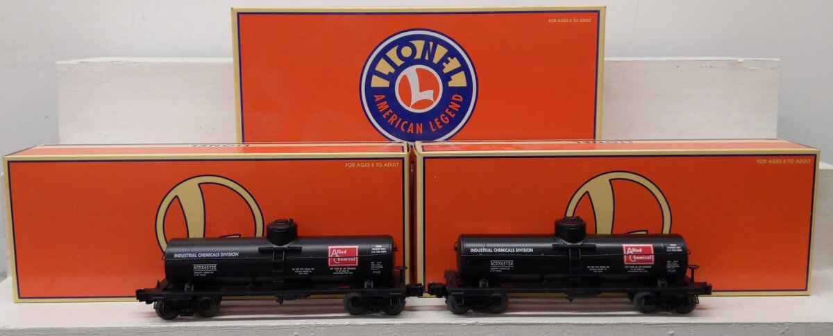 Lionel 6-36916 O Gauge Allied Chemical 1 Dome Tank Car (Set of 2) EX/Box