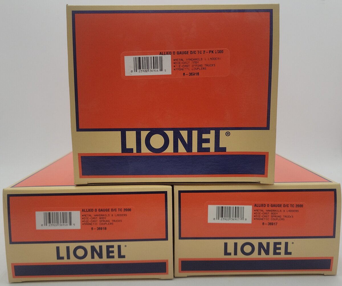 Lionel 6-36916 O Gauge Allied Chemical 1 Dome Tank Car (Set of 2) EX/Box