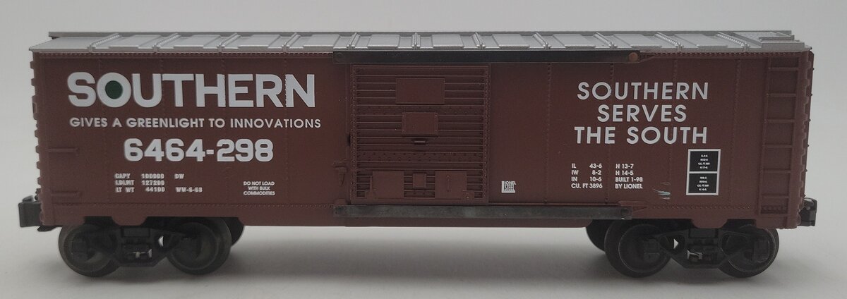 Lionel 6-29214 O Gauge Southern Railway Boxcar #6464-298 EX/Box