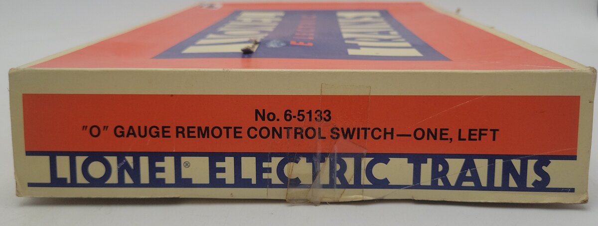 Lionel 6-5133 O Left Hand Remote Control Switch Turnout EX/Box