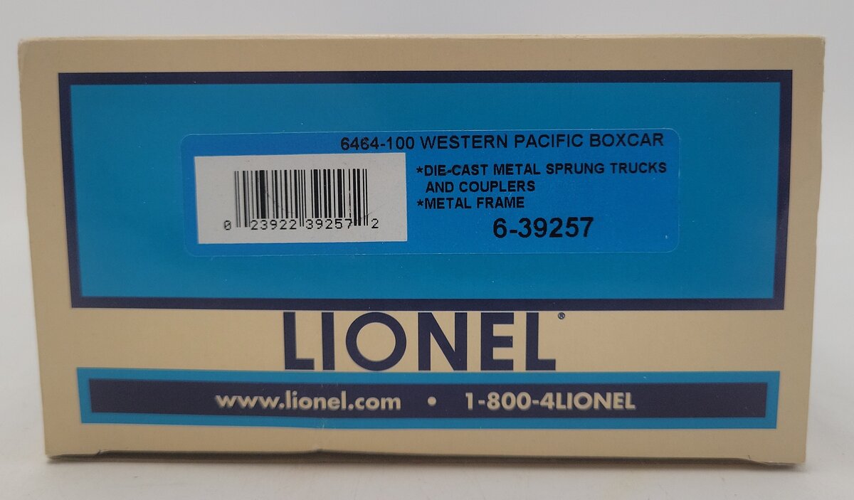 Lionel 6-39257 O Gauge Western Pacific The Boy's Train™  Addition Boxcar LN/Box
