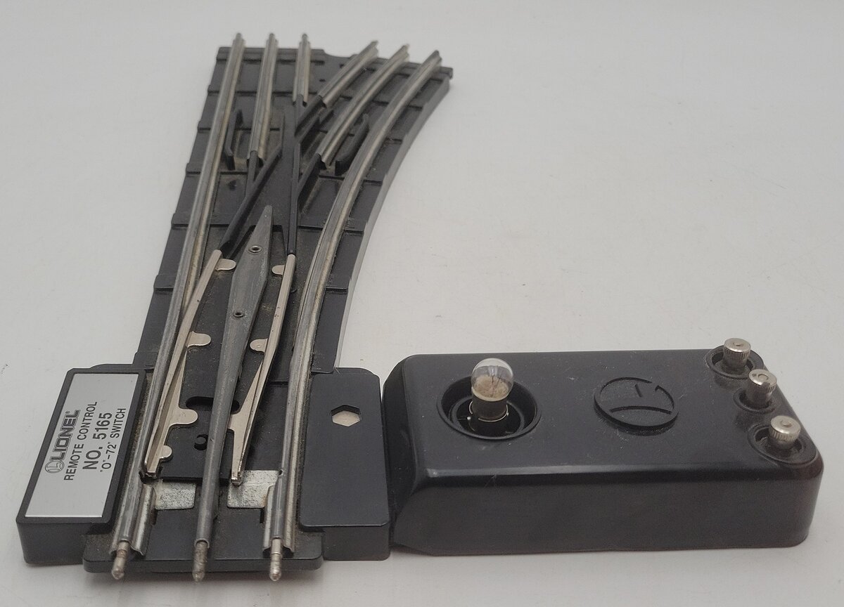 Lionel 6-5165 O72 Right Hand Remote Switch Turnout EX/Box