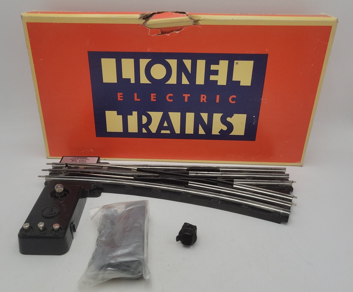 Lionel 6-5165 O72 Right Hand Remote Switch Turnout EX/Box