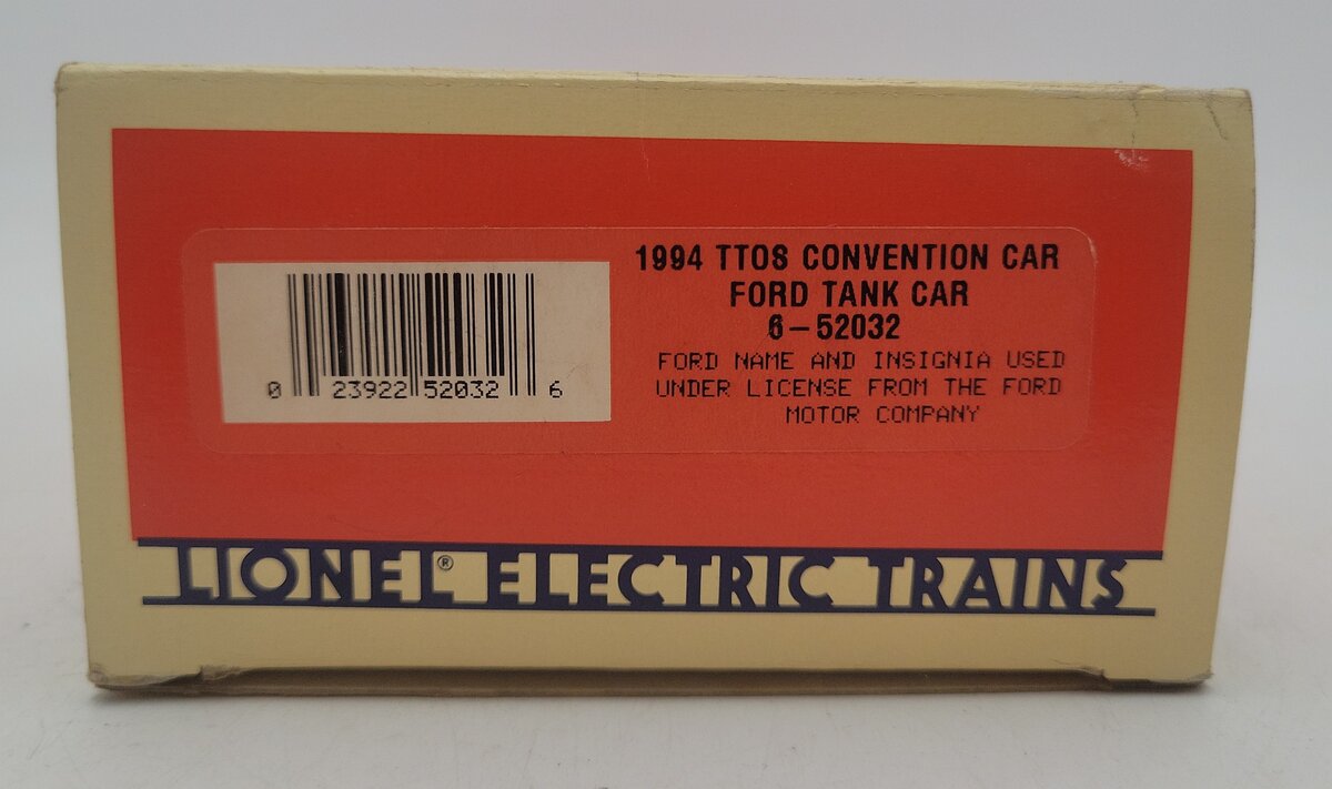 Lionel 6-52032 TTOS 1994 O Gauge Ford Tank Car #14 LN/Box
