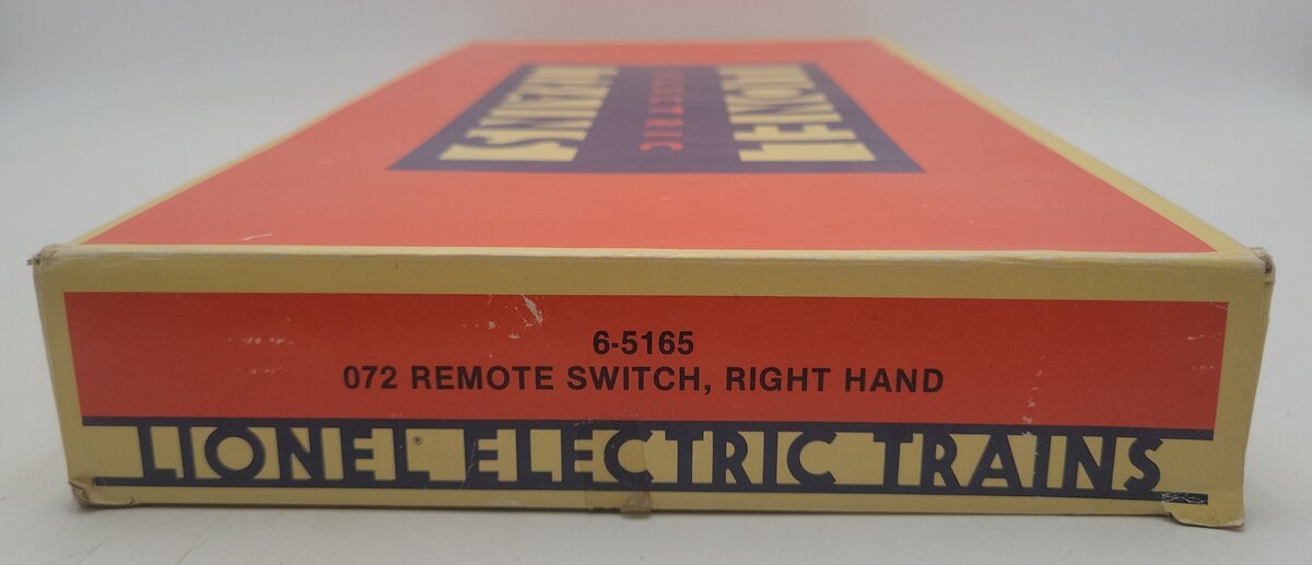 Lionel 6-5165 O72 Right Hand Remote Switch Turnout EX/Box