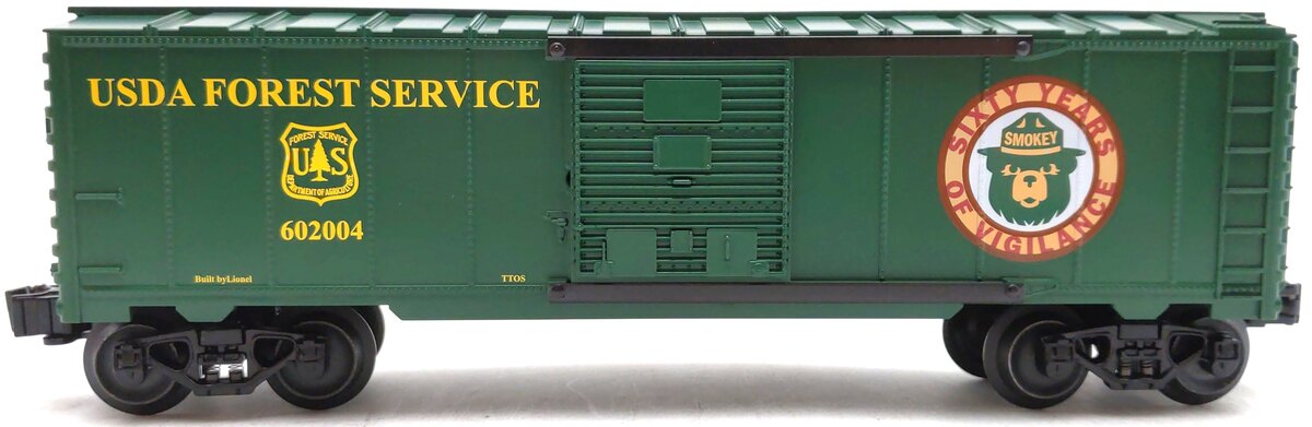 Lionel 6-52335 O Gauge Smokey Bear & USDA Forest Service Boxcar #602004 NIB