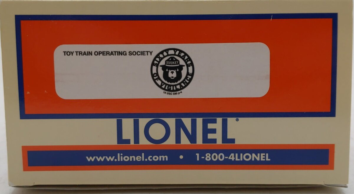 Lionel 6-52335 O Gauge Smokey Bear & USDA Forest Service Boxcar #602004 NIB