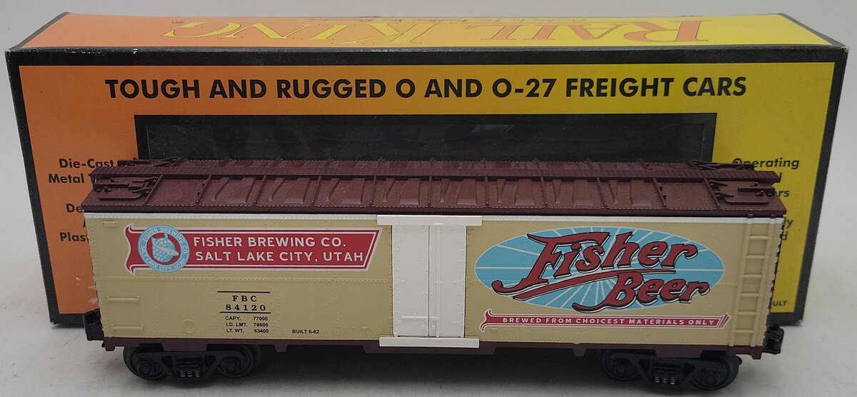 MTH 30-7850 Fisher Beer Modern Refrigerator Car #84120 NIB