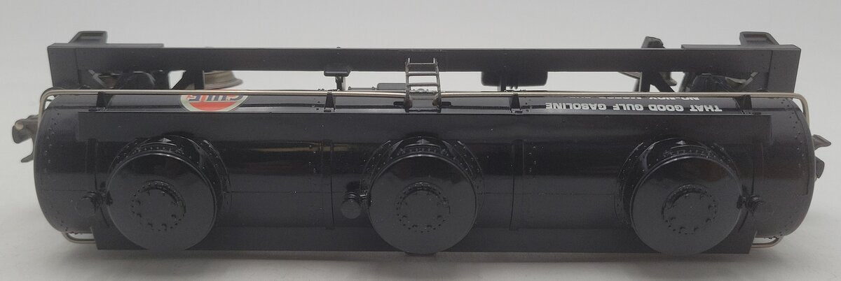 Lionel 6-9313 O Gauge Gulf Black Three-Dome Tank Car VG/Box
