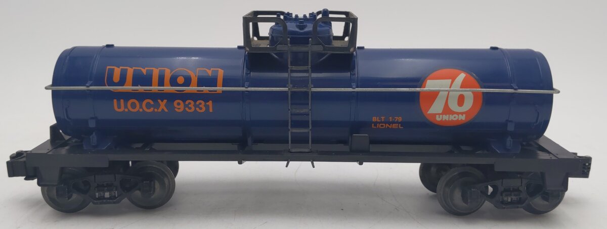 Lionel 6-9331 O Gauge Union 76 Single Dome Tank Car EX/Box