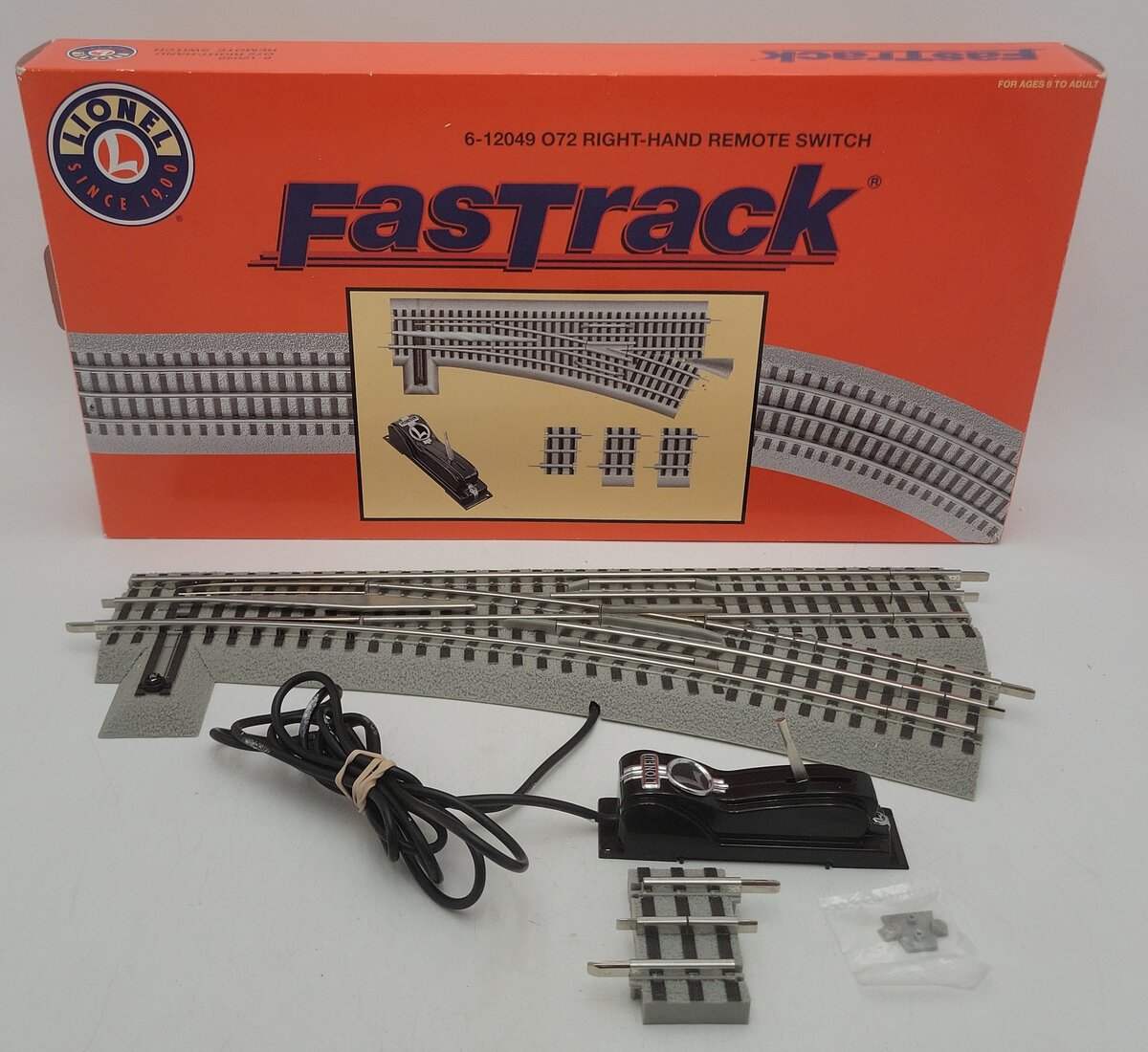 Lionel 6-12049 O72 Right Hand Remote-Control FasTrack Switch Turnout EX/Box