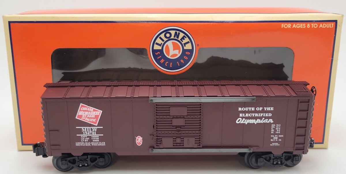 Lionel 6-52246 O Gauge Milwaukee Lionel RR Club Inc Boxcar #194701 EX/Box