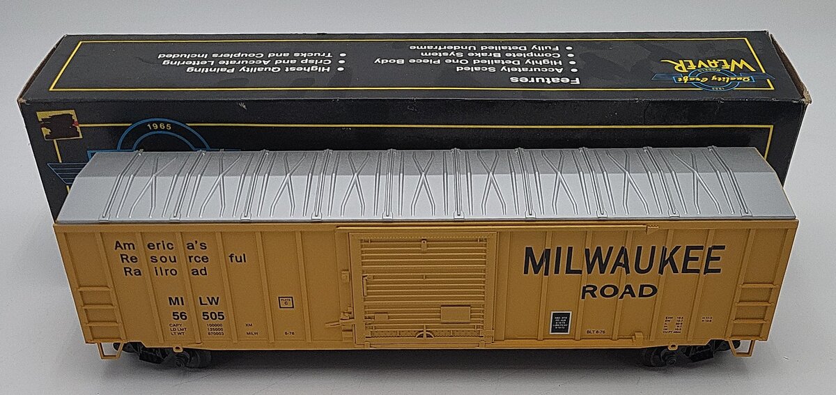 Weaver O Scale Milwaukee Road Boxcar #56505 LN/Box