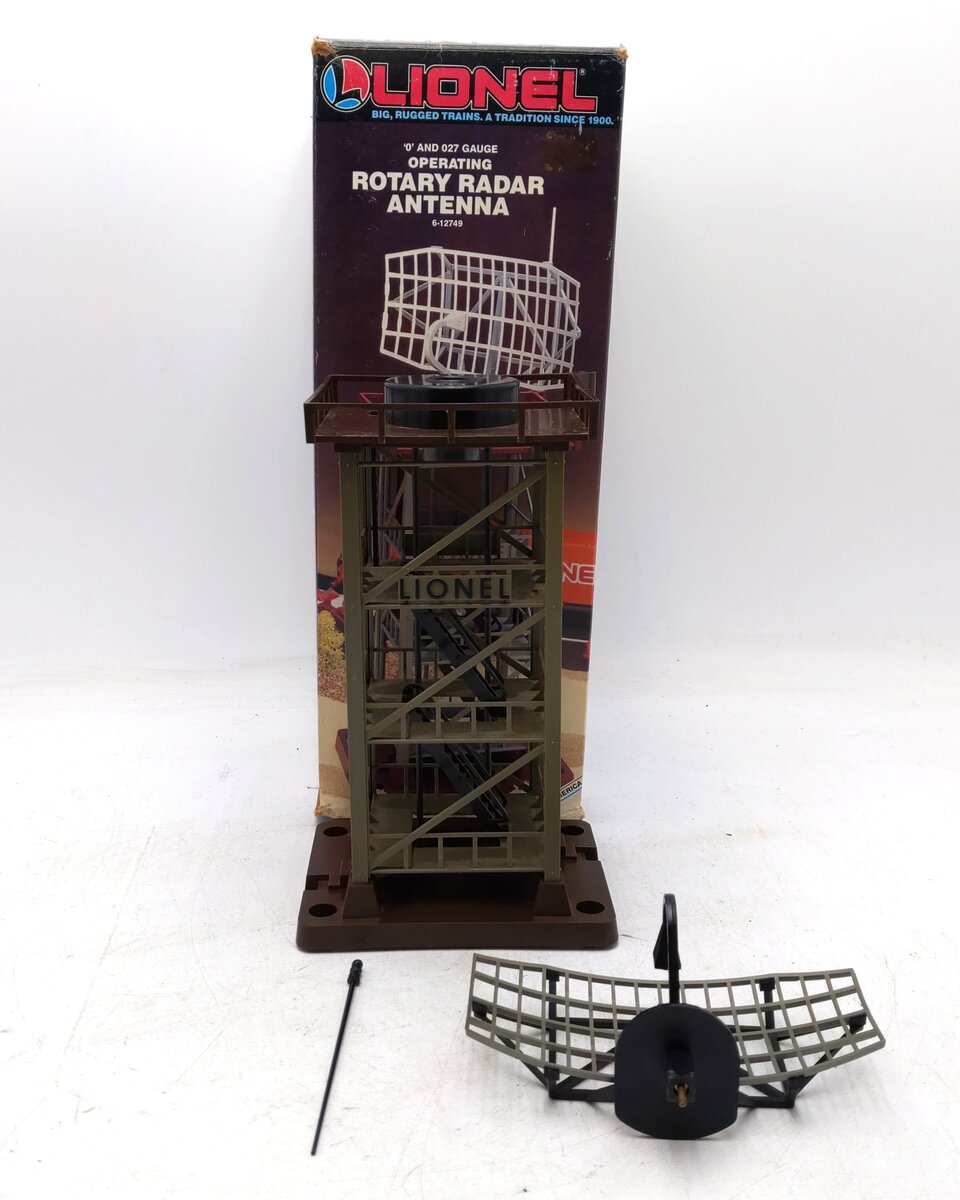 Lionel 6-12749 O/O27 Operating Rotary Radar Antenna VG/Box